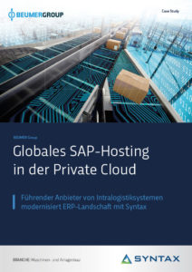 Case Study Globales SAP Hosting in der Private Cloud