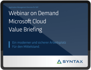 Webinar Microsoft Cloud Value Briefing