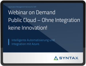 Webinar Public Cloud Integration Innovation