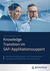 Knowledge Transition im SAP Applicationssupport Whitepaper
