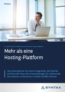 SAP on Azure Mehr als eine Hosting Plattform Whitepaper