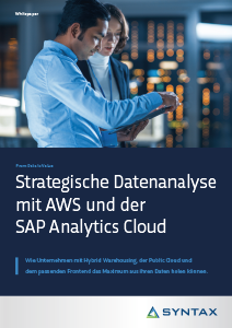 Strategische Datenanalyse mit AWS und der SAP Analytics Cloud
