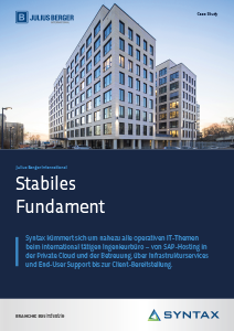 Case Study Private Cloud Julius Berger Stabiles Fundament