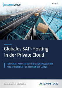 Globales SAP Hosting Private Cloud Case Study Syntax