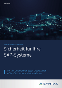Sicherheit für Ihre SAP Systeme Whitepaper