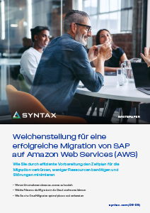 Weichenstellun SAP on AWS migration