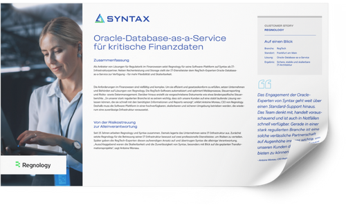 Customer Story: Regnology