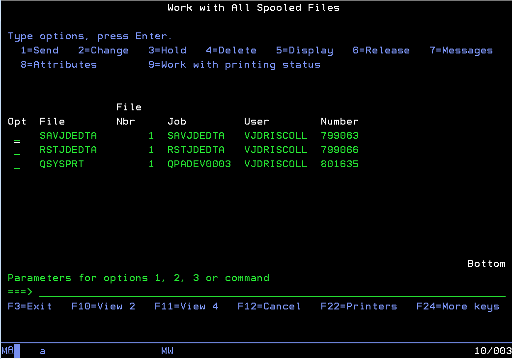 How to transfer an AS/400 table from the AS/400 to your PC - Syntax