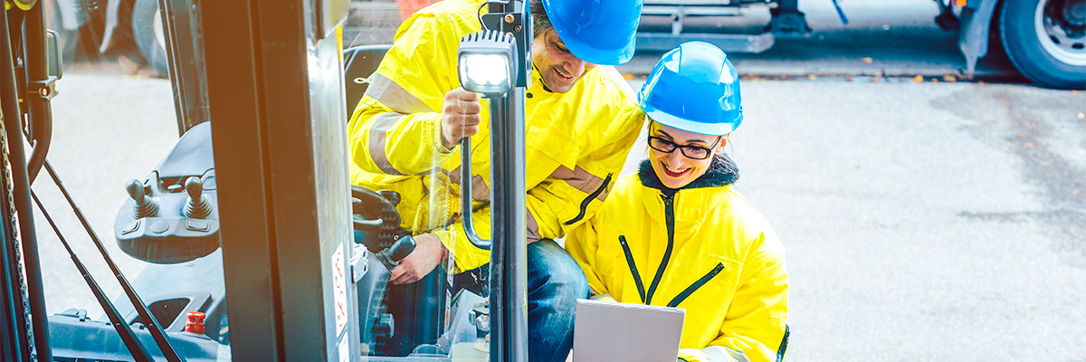 two people working on sap materials management module