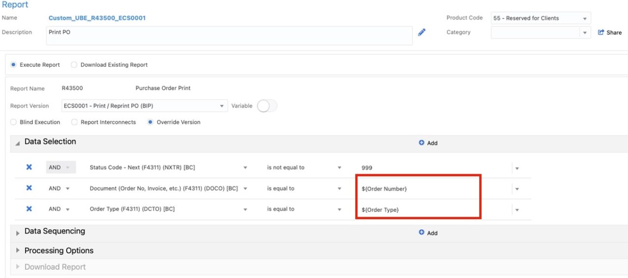JD Edwards Orchestrator: Orchestration Inputs from Form Extensions ...