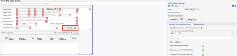 JD Edwards Orchestrator: Orchestration Inputs from Form Extensions ...