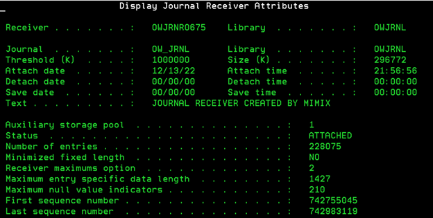 DSPFD CRPDTA journal receivers