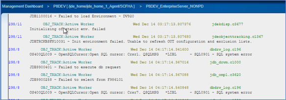 sql0901 server log