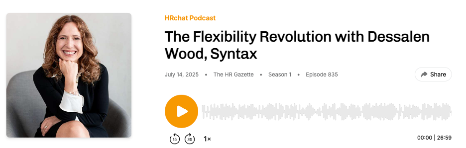 Dessalen Wood Podcast , Global People officer, Syntax