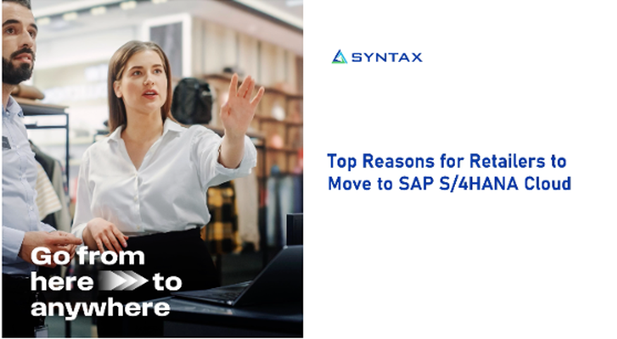 On-demand webinar on top reasons for retailers to move to SAP S/4HANA Cloud