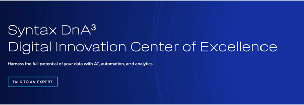 AI Software, Automation, and Analytics Syntax DnA³: AI Software, Automation, and Analytics